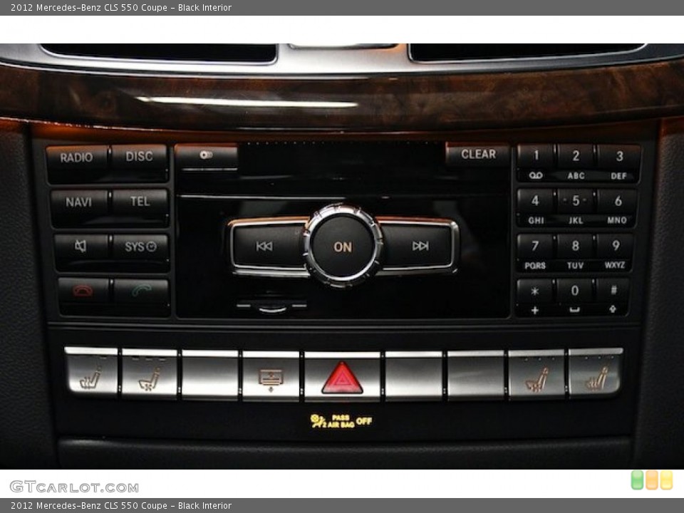Black Interior Controls for the 2012 Mercedes-Benz CLS 550 Coupe #85146605