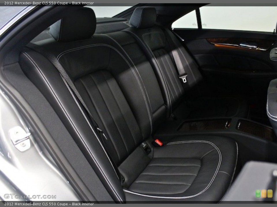 Black Interior Rear Seat for the 2012 Mercedes-Benz CLS 550 Coupe #85146800