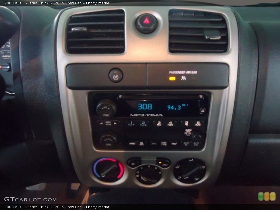 Ebony Interior Controls for the 2008 Isuzu i-Series Truck i-370 LS Crew Cab #85148387
