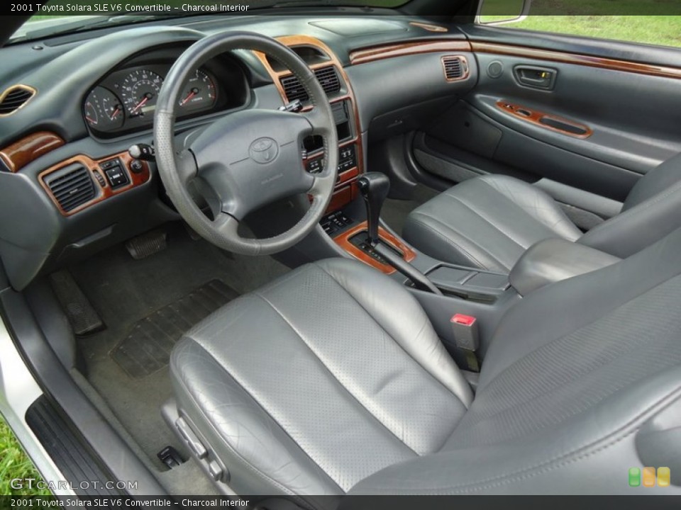 Charcoal 2001 Toyota Solara Interiors