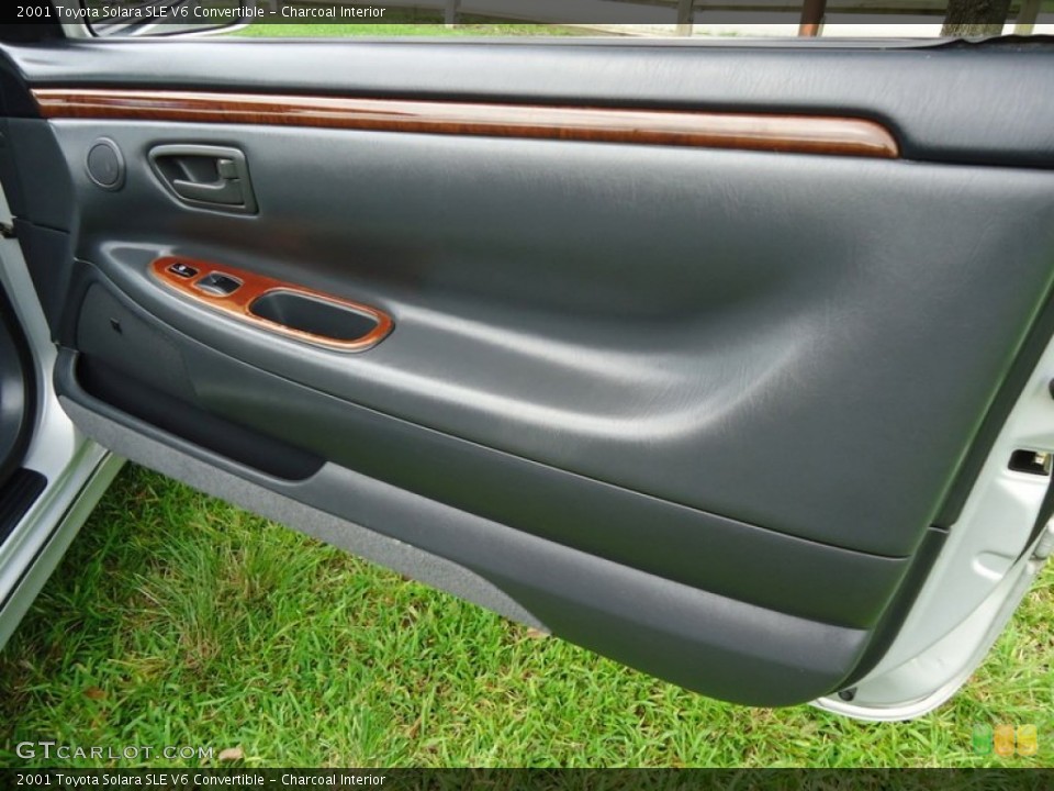 Charcoal Interior Door Panel for the 2001 Toyota Solara SLE V6 Convertible #85152083