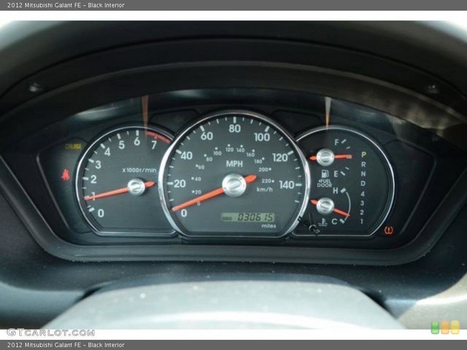Black Interior Gauges for the 2012 Mitsubishi Galant FE #85153817