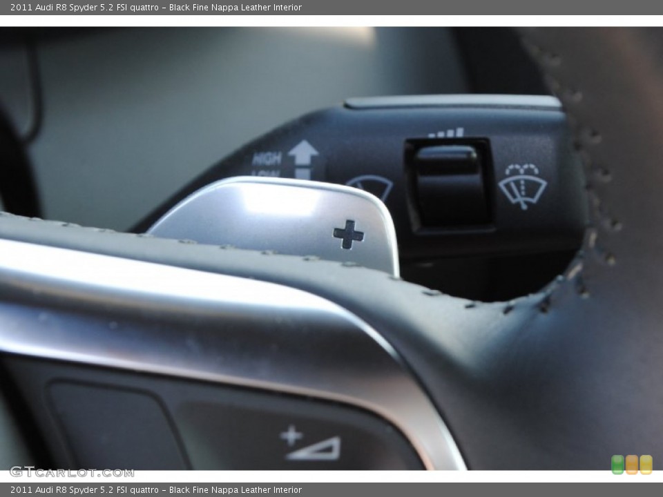 Black Fine Nappa Leather Interior Transmission for the 2011 Audi R8 Spyder 5.2 FSI quattro #85154123