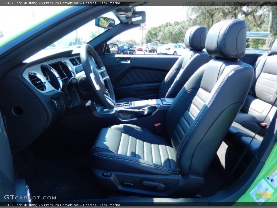 Charcoal Black Interior Photo for the 2014 Ford Mustang V6 Premium Convertible #85155152