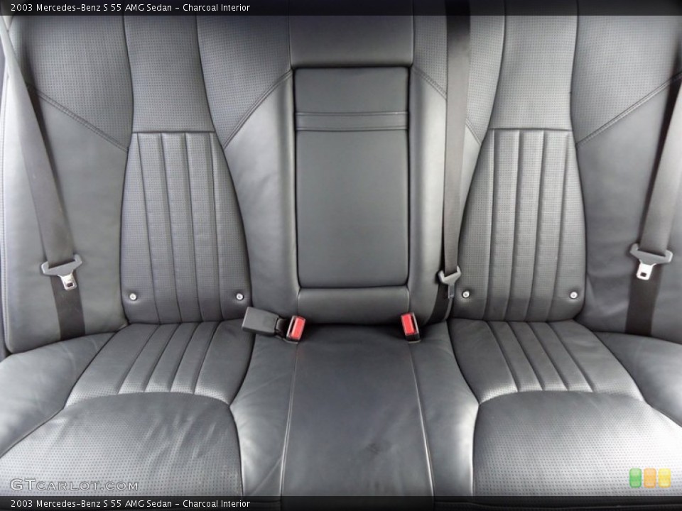 Charcoal Interior Rear Seat for the 2003 Mercedes-Benz S 55 AMG Sedan #85155218