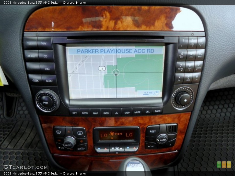 Charcoal Interior Navigation for the 2003 Mercedes-Benz S 55 AMG Sedan #85155776