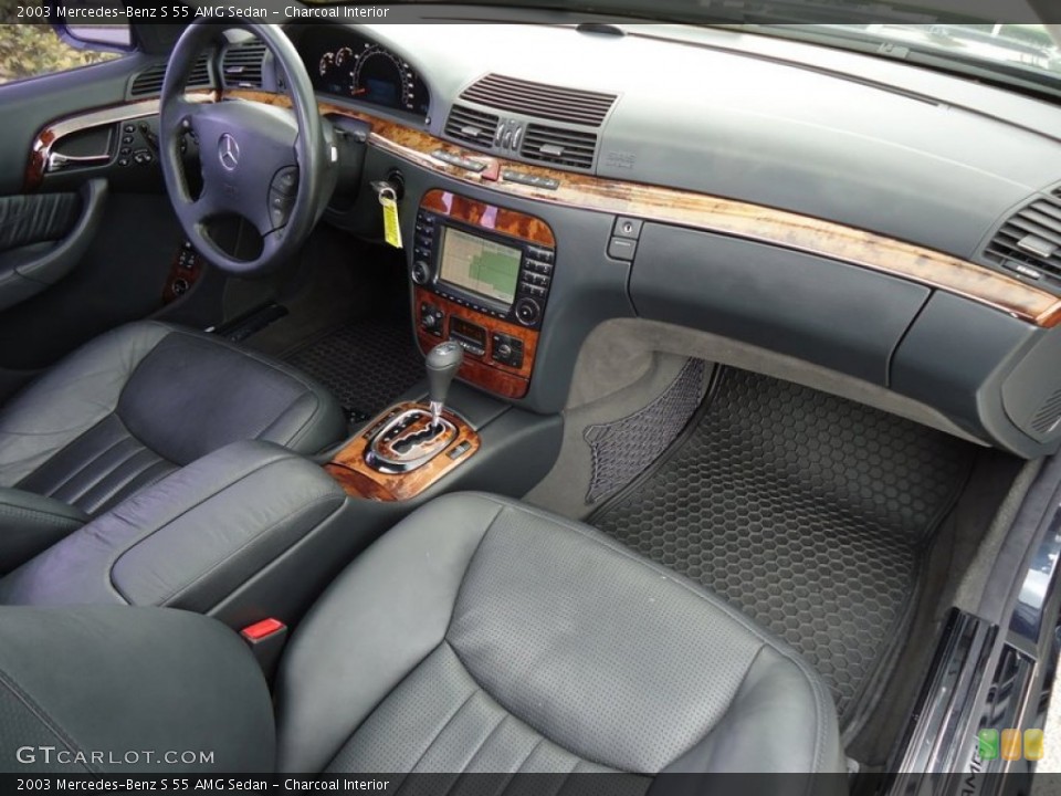 Charcoal Interior Dashboard for the 2003 Mercedes-Benz S 55 AMG Sedan #85155899