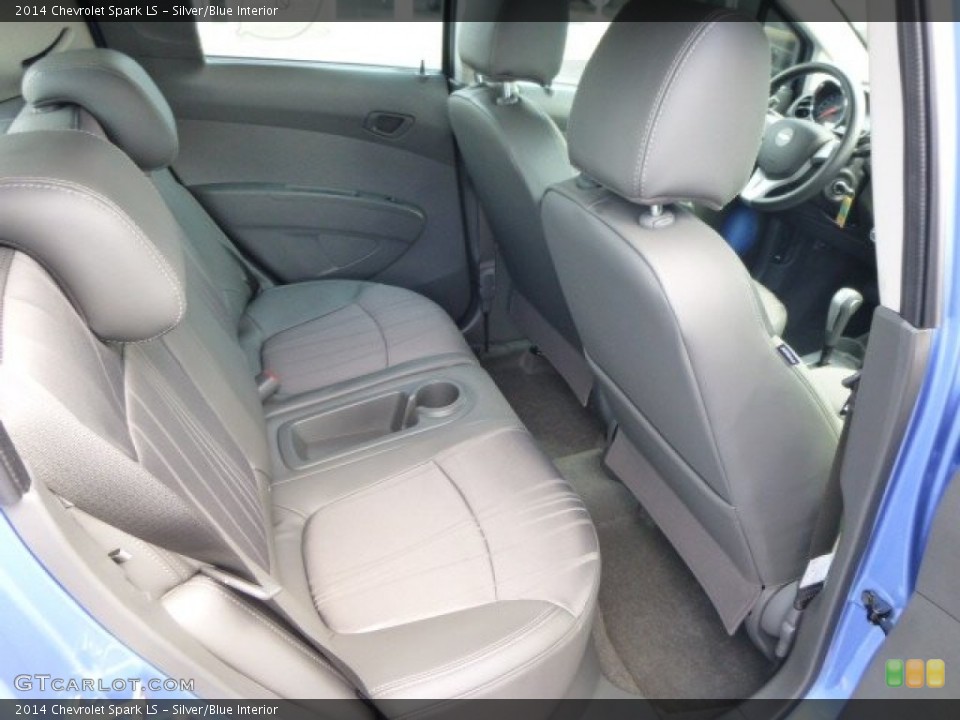 Silver/Blue Interior Rear Seat for the 2014 Chevrolet Spark LS #85156238