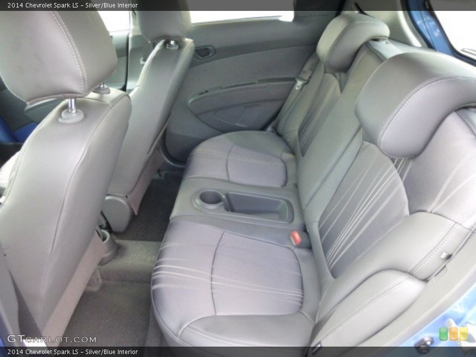 Silver/Blue Interior Rear Seat for the 2014 Chevrolet Spark LS #85156277
