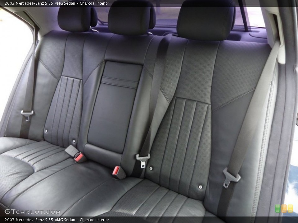 Charcoal Interior Rear Seat for the 2003 Mercedes-Benz S 55 AMG Sedan #85156469