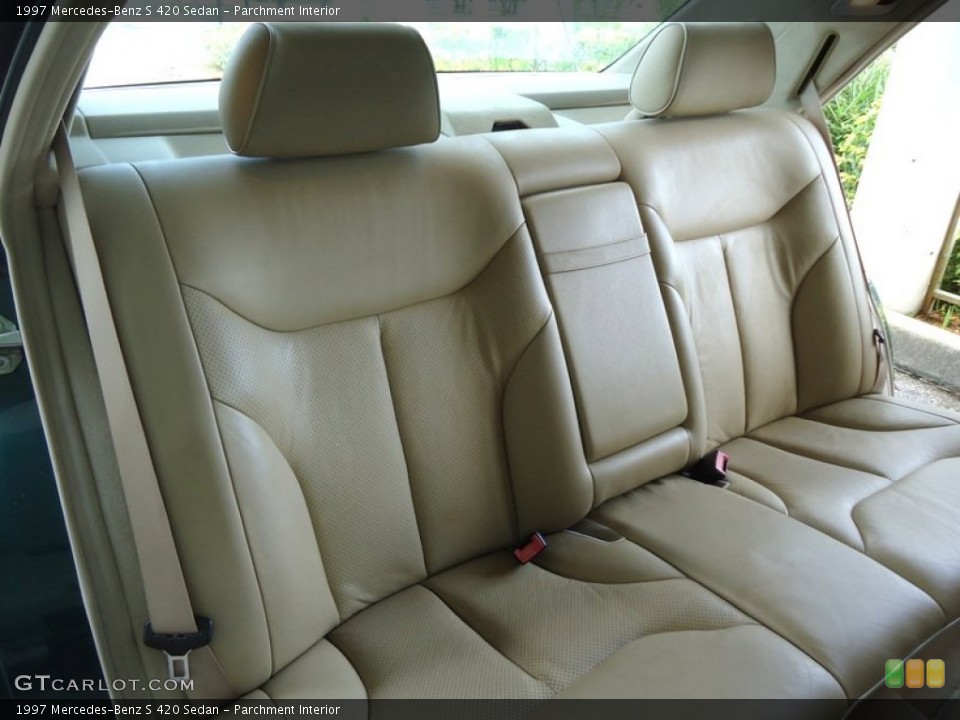 Parchment Interior Rear Seat for the 1997 Mercedes-Benz S 420 Sedan #85157435