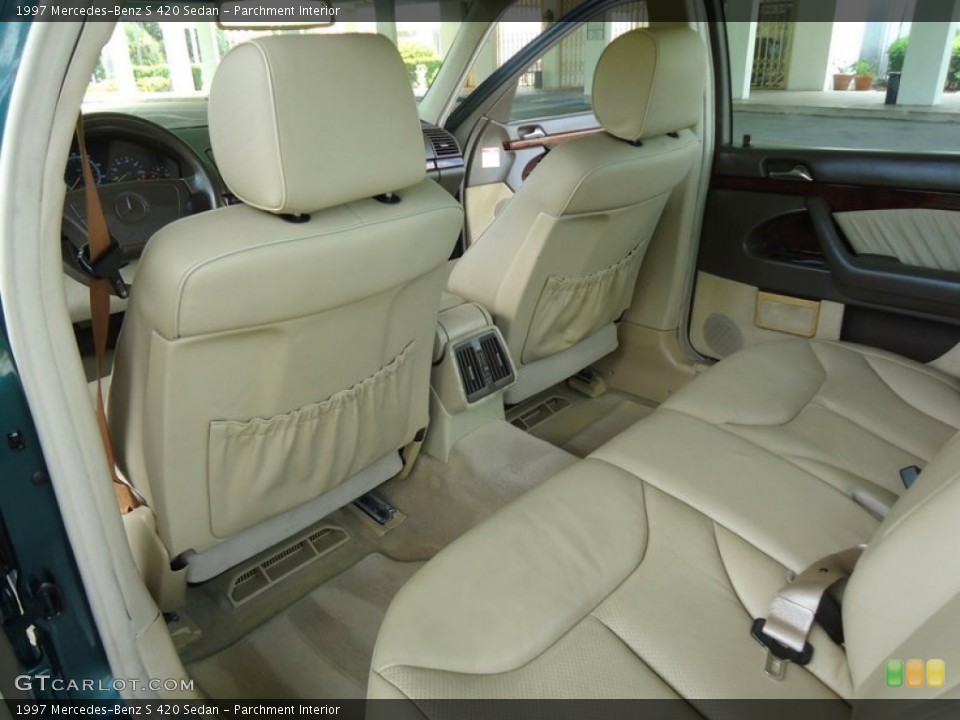 Parchment Interior Rear Seat for the 1997 Mercedes-Benz S 420 Sedan #85157510
