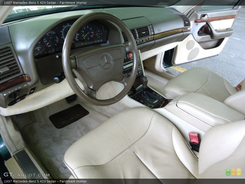 Parchment Interior Prime Interior for the 1997 Mercedes-Benz S 420 Sedan #85157777