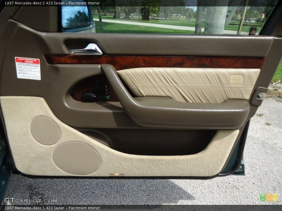 Parchment Interior Door Panel for the 1997 Mercedes-Benz S 420 Sedan #85158692
