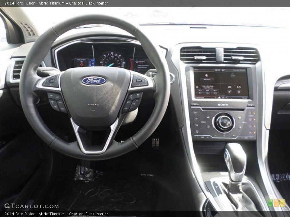 Charcoal Black Interior Dashboard for the 2014 Ford Fusion Hybrid Titanium #85159766