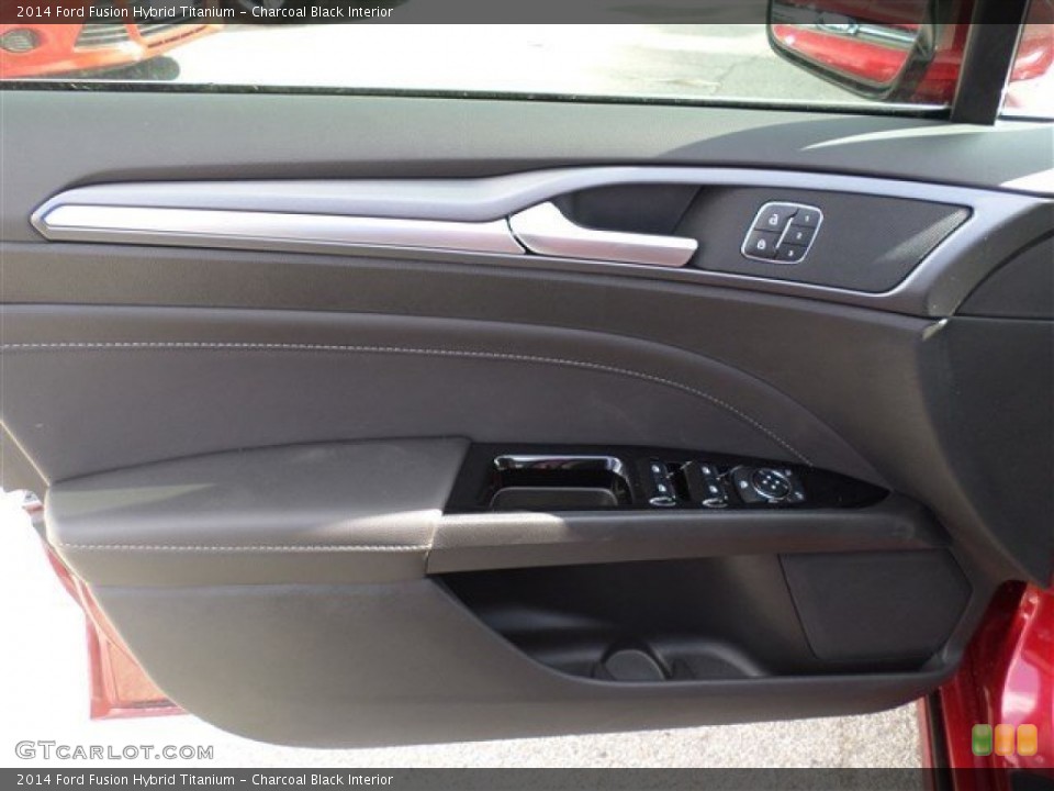 Charcoal Black Interior Door Panel for the 2014 Ford Fusion Hybrid Titanium #85159838