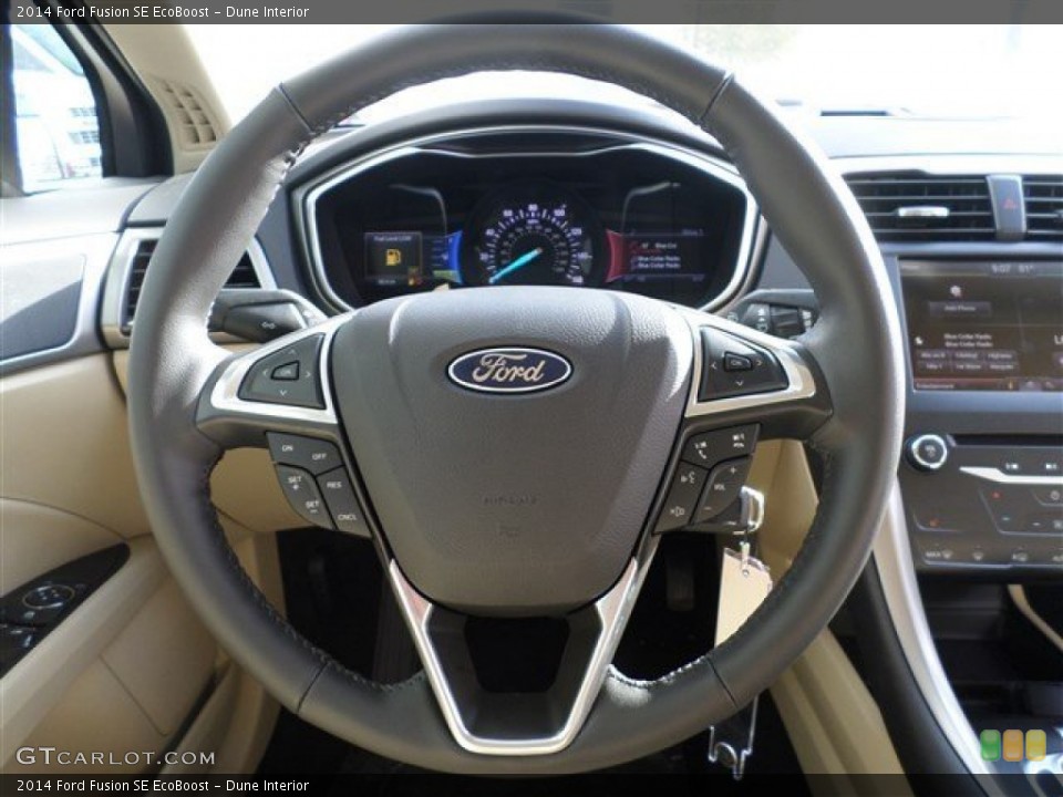 Dune Interior Steering Wheel for the 2014 Ford Fusion SE EcoBoost #85161836