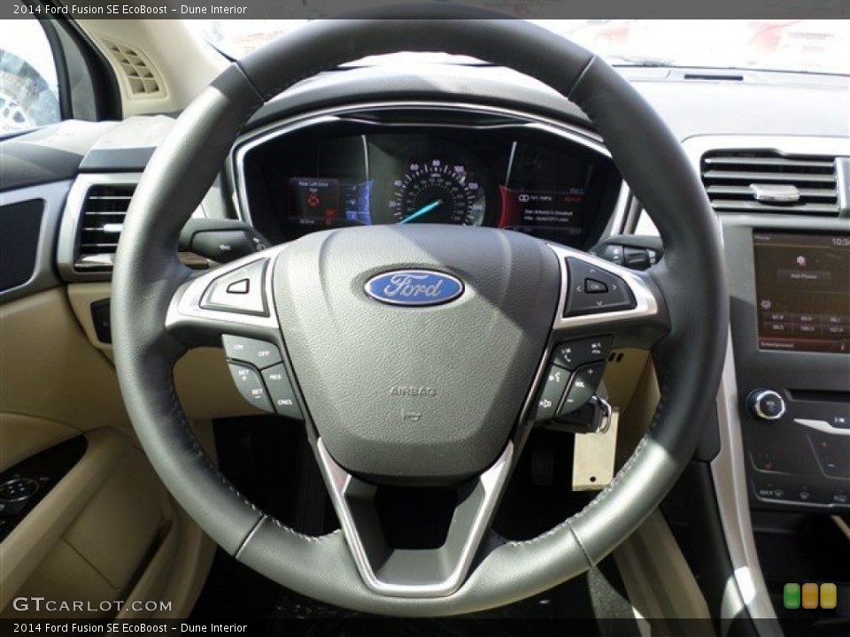 Dune Interior Steering Wheel for the 2014 Ford Fusion SE EcoBoost #85162370