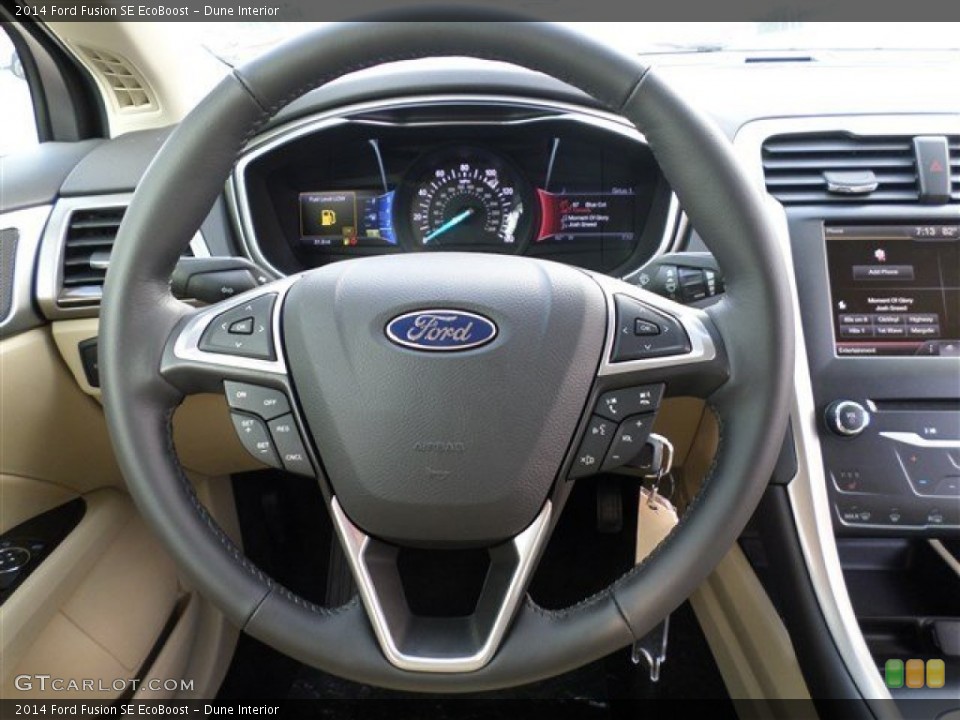Dune Interior Steering Wheel for the 2014 Ford Fusion SE EcoBoost #85162904