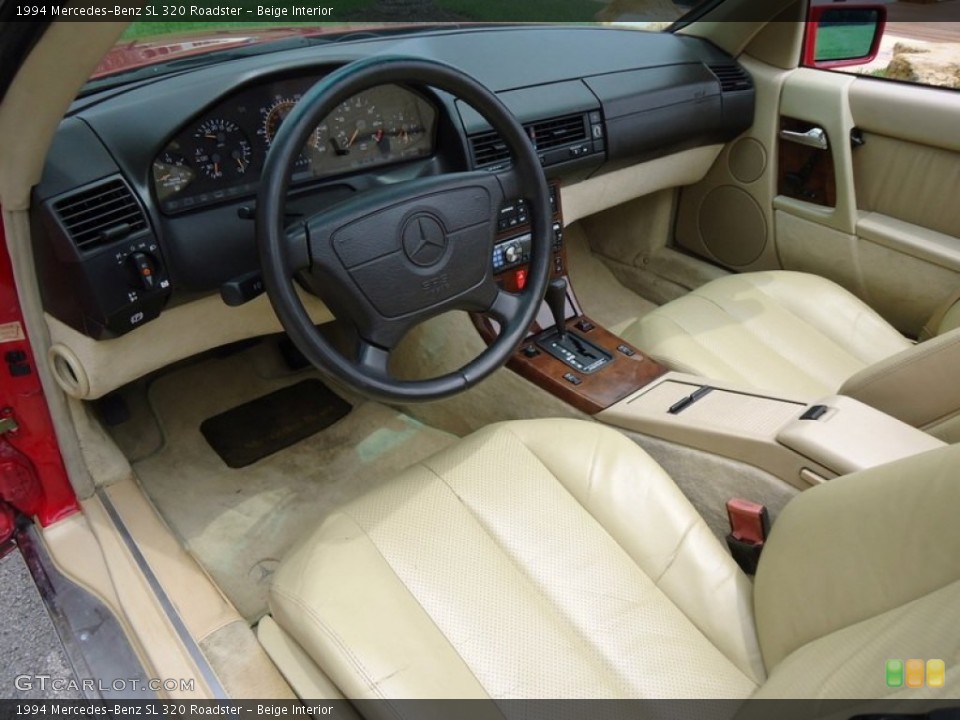 Beige Interior Prime Interior for the 1994 Mercedes-Benz SL 320 Roadster #85163903