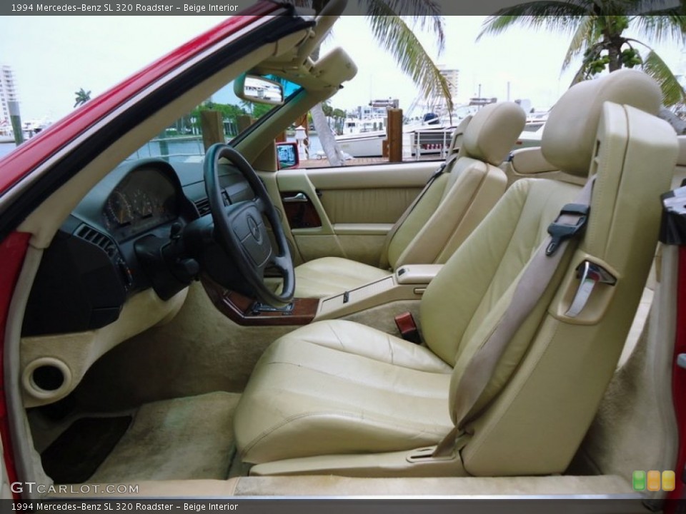 Beige Interior Front Seat for the 1994 Mercedes-Benz SL 320 Roadster #85164701