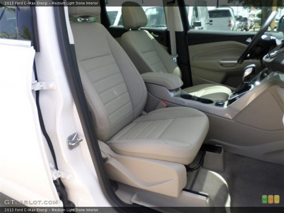 Medium Light Stone Interior Front Seat for the 2013 Ford C-Max Energi #85165409
