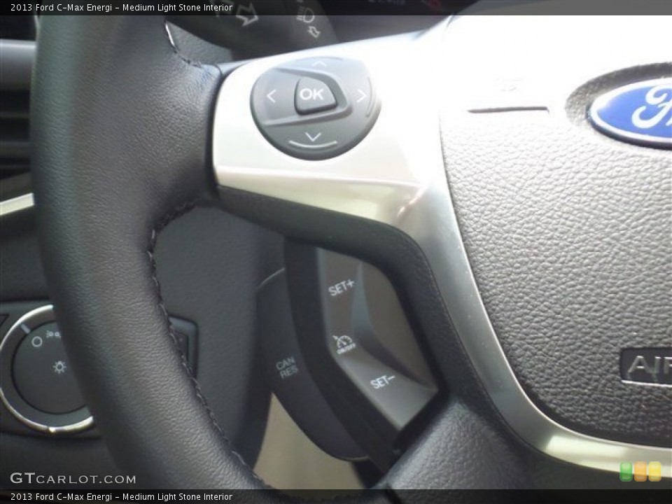 Medium Light Stone Interior Controls for the 2013 Ford C-Max Energi #85165532