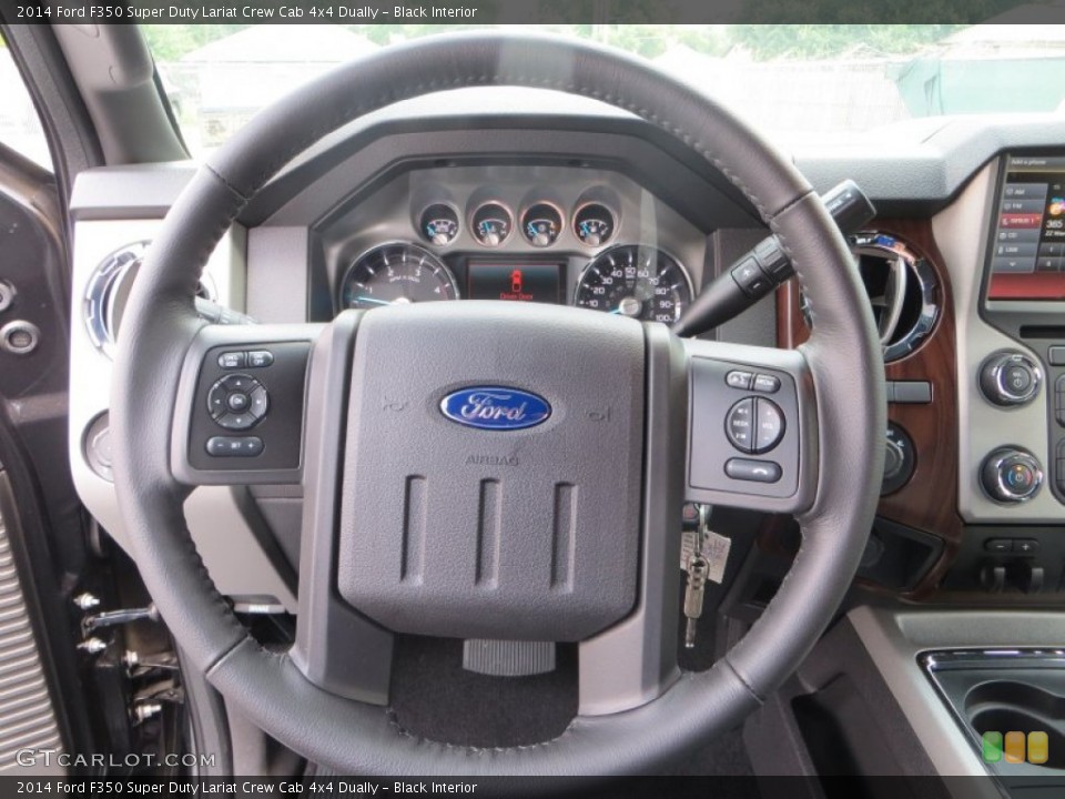 Black Interior Steering Wheel for the 2014 Ford F350 Super Duty Lariat Crew Cab 4x4 Dually #85165573