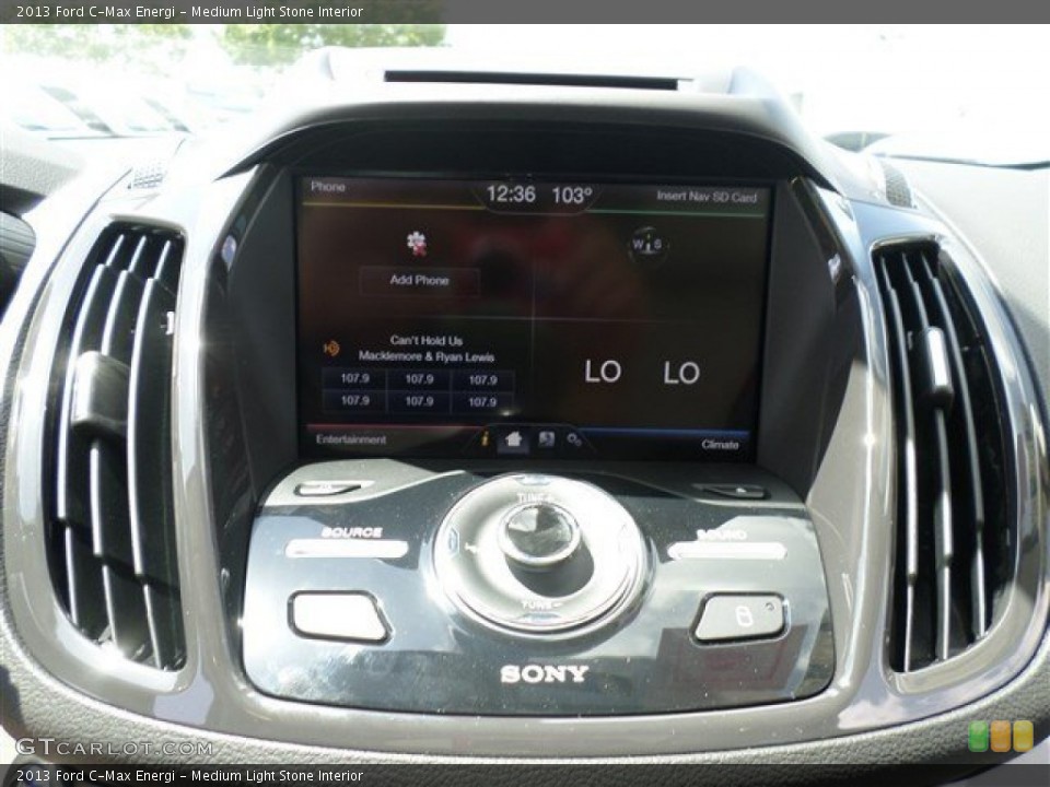 Medium Light Stone Interior Controls for the 2013 Ford C-Max Energi #85165649