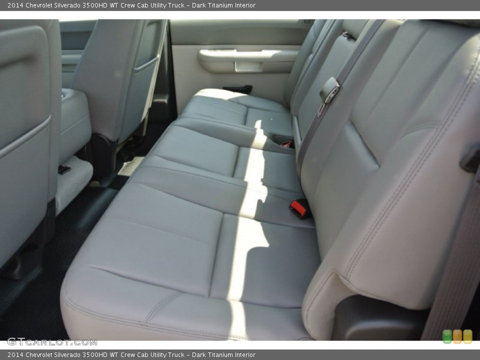 Dark Titanium Interior Rear Seat for the 2014 Chevrolet Silverado 3500HD WT Crew Cab Utility Truck #85169288