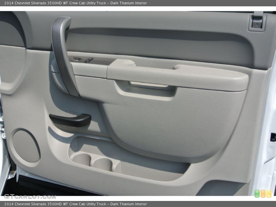 Dark Titanium Interior Door Panel for the 2014 Chevrolet Silverado 3500HD WT Crew Cab Utility Truck #85169360