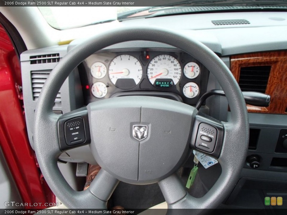 Medium Slate Gray Interior Steering Wheel for the 2006 Dodge Ram 2500 SLT Regular Cab 4x4 #85169961