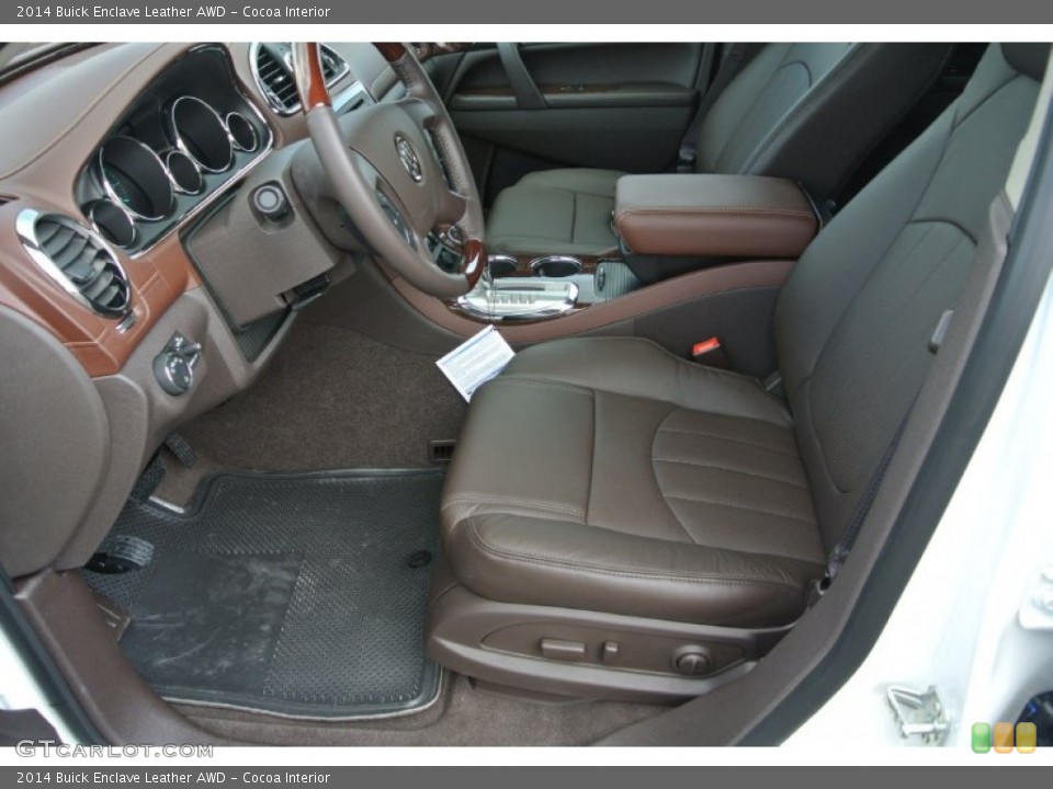 Cocoa Interior Front Seat for the 2014 Buick Enclave Leather AWD #85169984