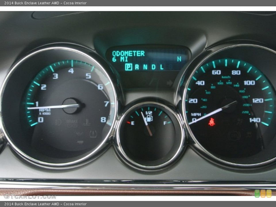 Cocoa Interior Gauges for the 2014 Buick Enclave Leather AWD #85170134