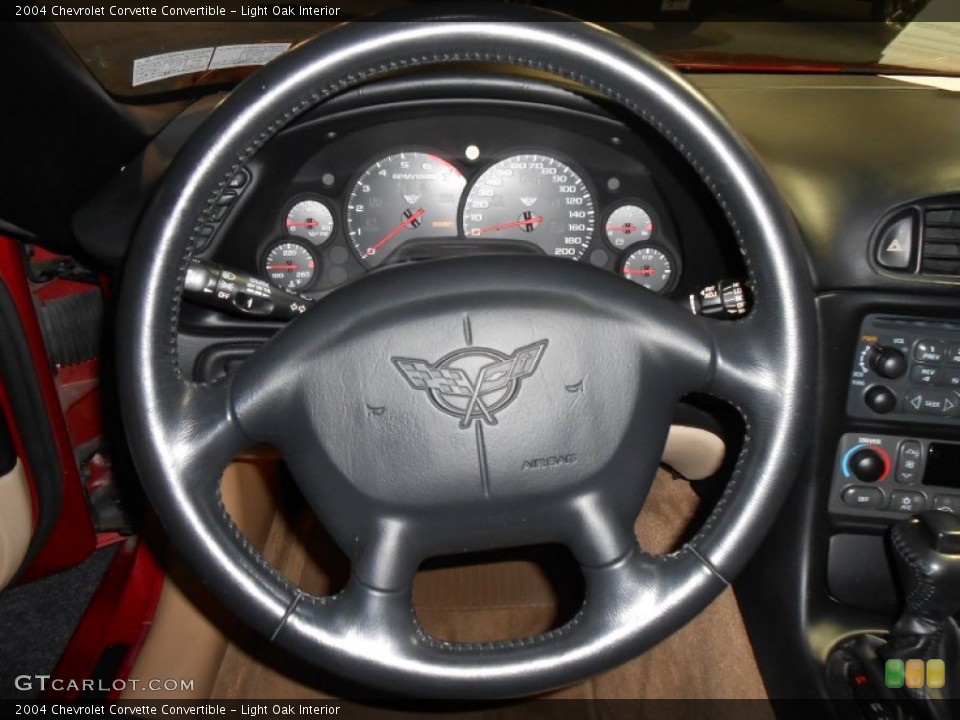 Light Oak Interior Steering Wheel for the 2004 Chevrolet Corvette Convertible #85176149
