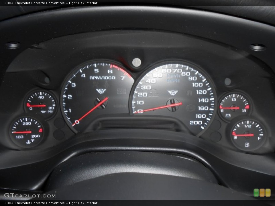 Light Oak Interior Gauges for the 2004 Chevrolet Corvette Convertible #85176164