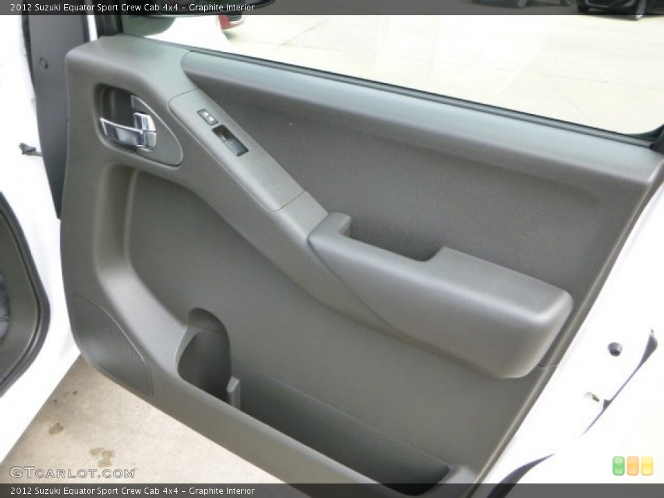 Graphite Interior Door Panel for the 2012 Suzuki Equator Sport Crew Cab 4x4 #85178699