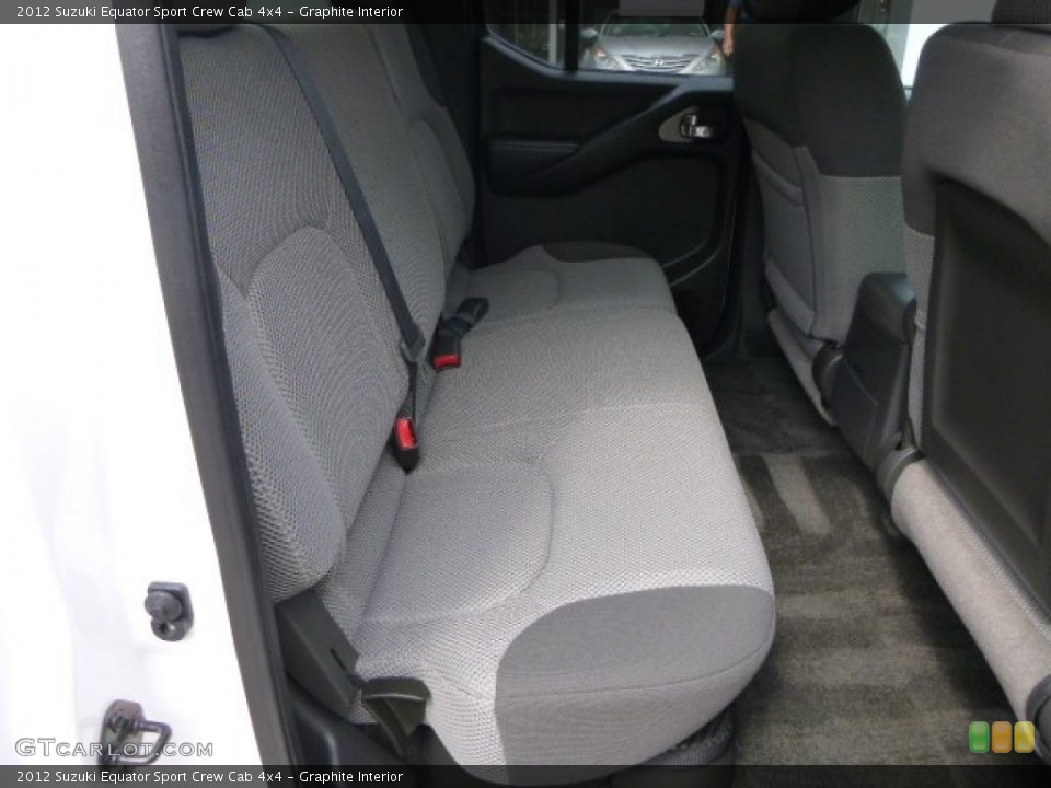 Graphite Interior Rear Seat for the 2012 Suzuki Equator Sport Crew Cab 4x4 #85178708