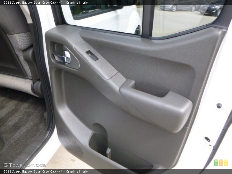 Graphite Interior Door Panel for the 2012 Suzuki Equator Sport Crew Cab 4x4 #85178717