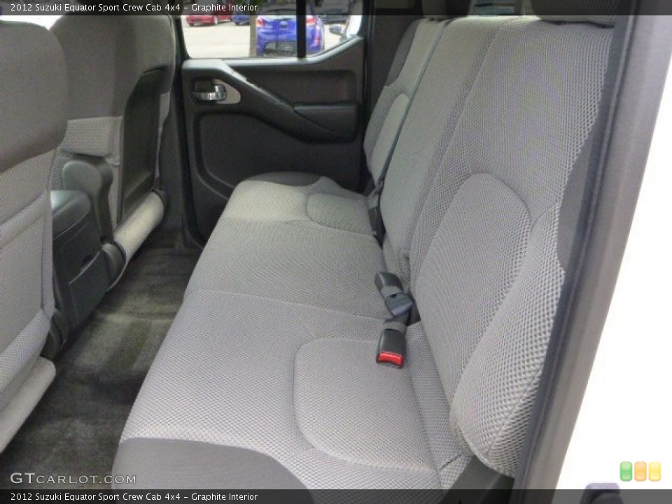 Graphite Interior Rear Seat for the 2012 Suzuki Equator Sport Crew Cab 4x4 #85178735