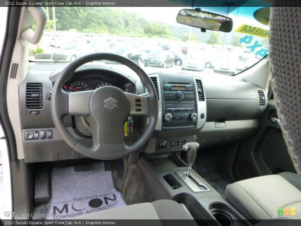 Graphite Interior Dashboard for the 2012 Suzuki Equator Sport Crew Cab 4x4 #85178744