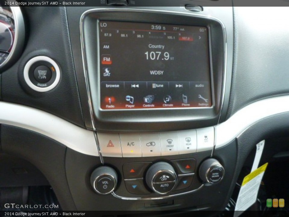 Black Interior Controls for the 2014 Dodge Journey SXT AWD #85179725