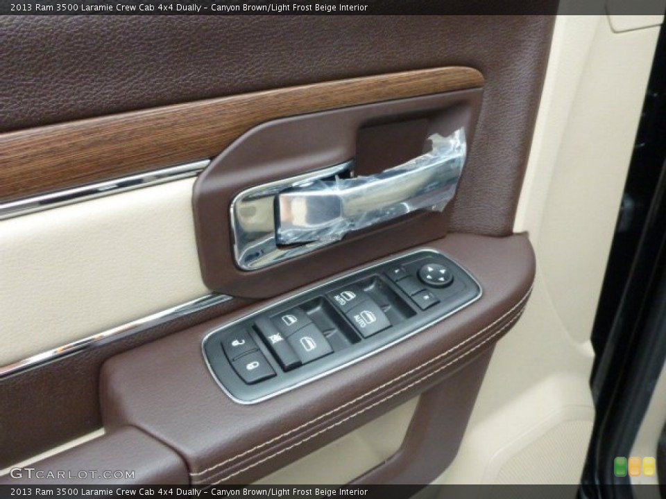 Canyon Brown/Light Frost Beige Interior Controls for the 2013 Ram 3500 Laramie Crew Cab 4x4 Dually #85180022