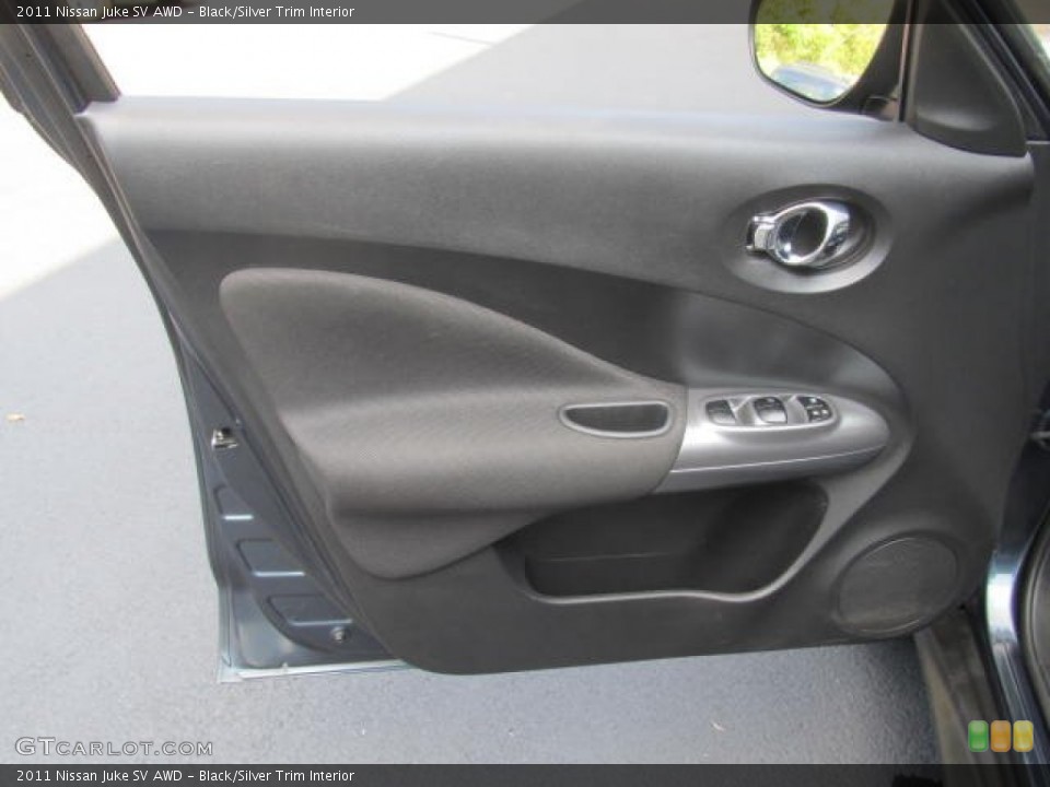 Black/Silver Trim Interior Door Panel for the 2011 Nissan Juke SV AWD #85181021