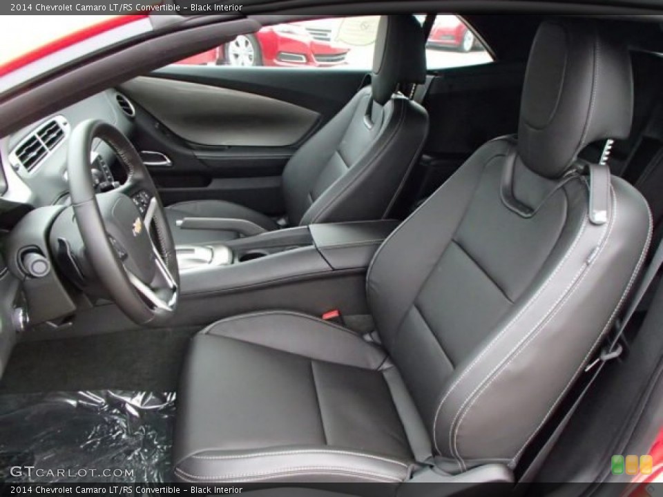 Black Interior Front Seat for the 2014 Chevrolet Camaro LT/RS Convertible #85182421