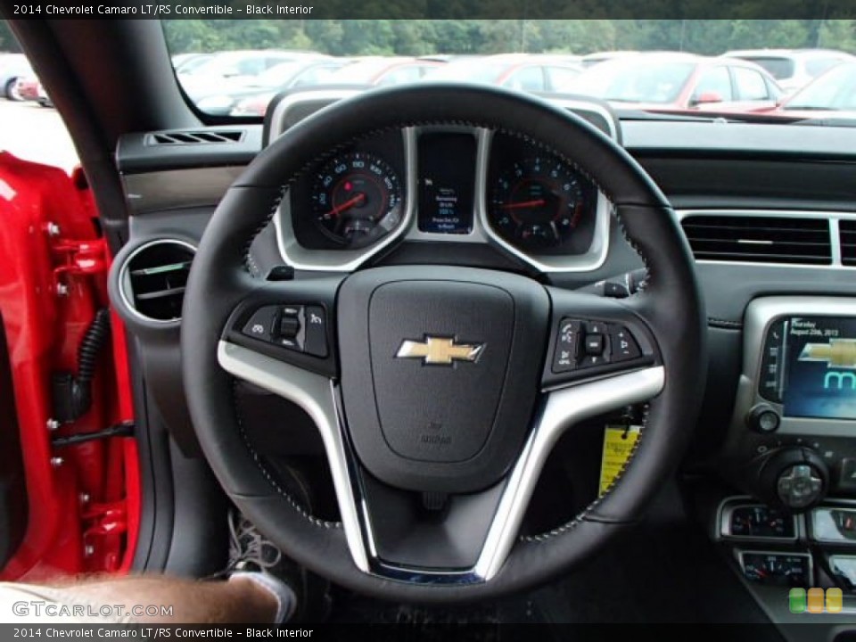 Black Interior Steering Wheel for the 2014 Chevrolet Camaro LT/RS Convertible #85182467