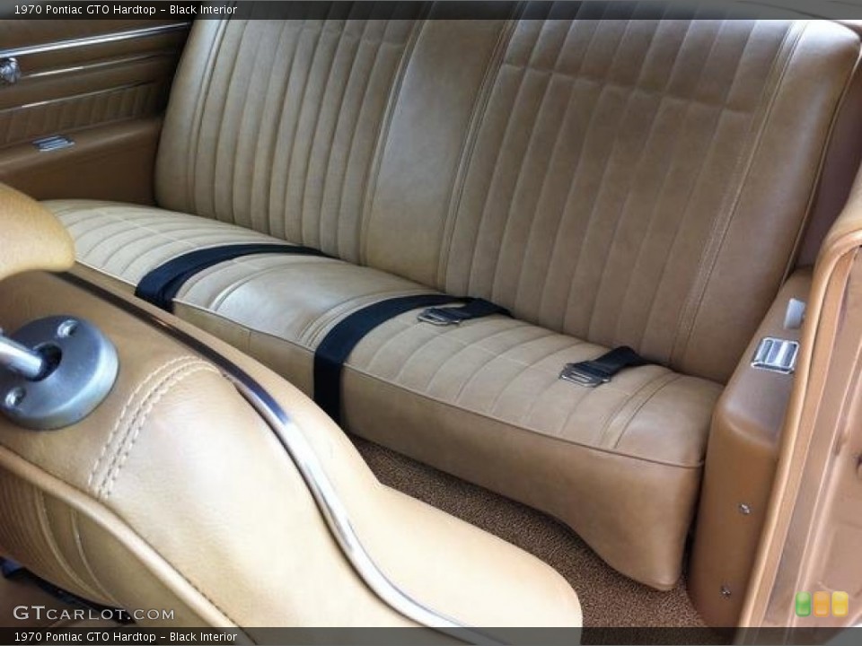 Black Interior Rear Seat for the 1970 Pontiac GTO Hardtop #85185059