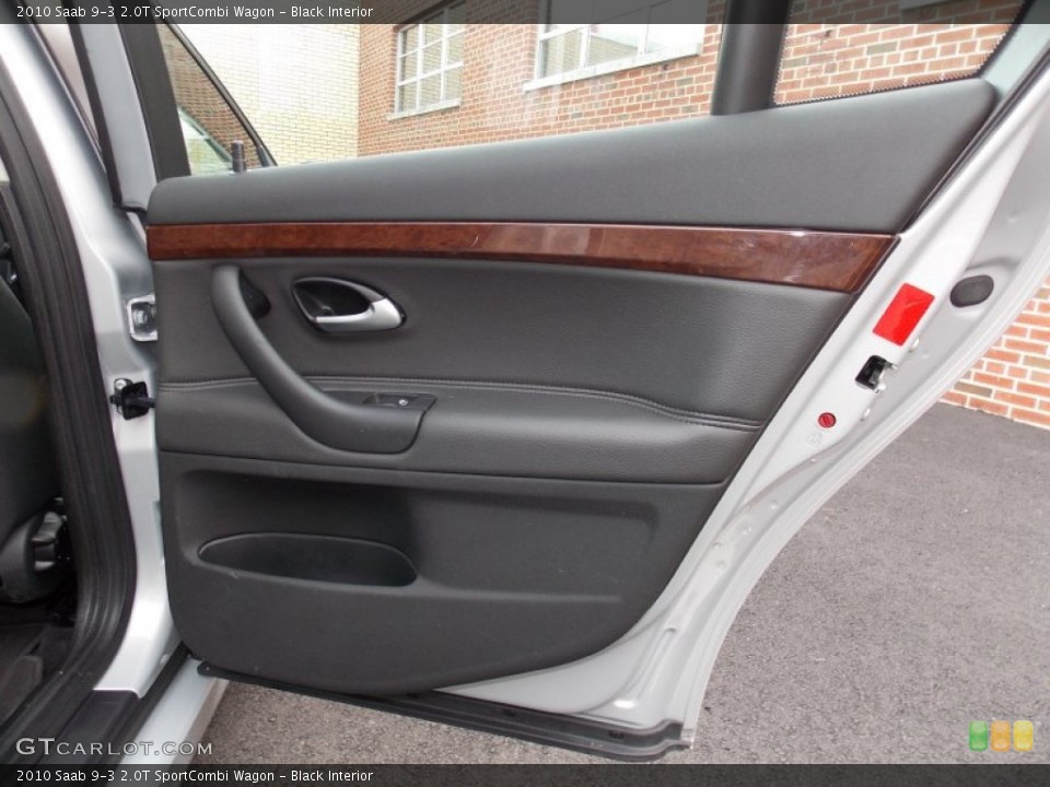 Black Interior Door Panel for the 2010 Saab 9-3 2.0T SportCombi Wagon #85188290