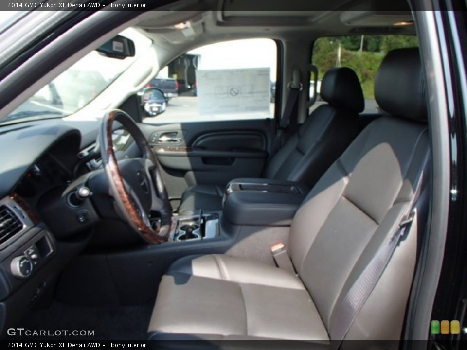 Ebony Interior Front Seat for the 2014 GMC Yukon XL Denali AWD #85190969