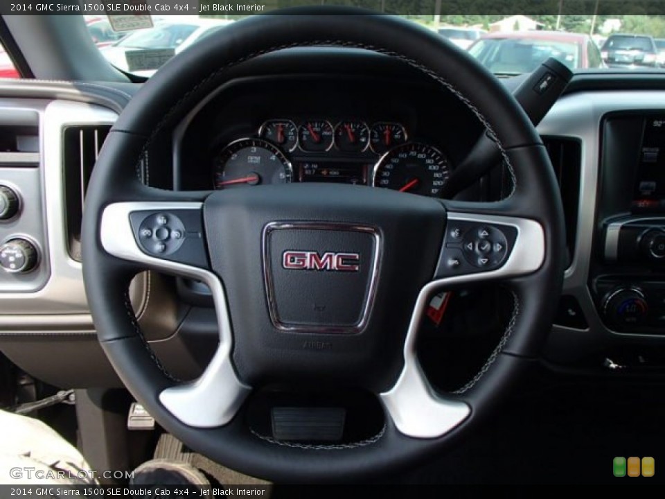 Jet Black Interior Steering Wheel for the 2014 GMC Sierra 1500 SLE Double Cab 4x4 #85192986